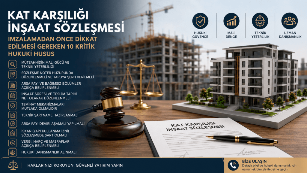 kat karşılığı inşaat sözleşmesi - yerlikaya hukuk bürosu