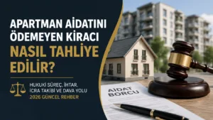 apartman aidatını ödemeyen kiracının tahliyesi